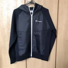 Champion ネイビー フード付きパーカー M