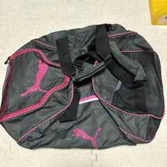 PUMA ボストンバッグ グレー/ピンク