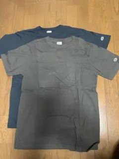 ダークグレー ネイビー Tシャツ 2枚セット チャンピオンボディ