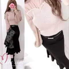 新品同様/新品タグ付き★LIP SERVICE＊W♡C 甘可愛モテコーデ‪‪❤︎‬のサムネイル