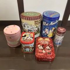 値下げ！【ディズニー】お菓子缶など　６個まとめ売り