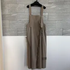 Eimee Law ランダムフリルフレアジャンスカ　ベージュ