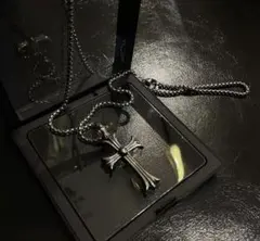 【超人気】シルバー 十字架 ネックレス クロスネックレス 60cm