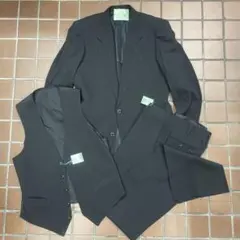 新品激安スーツ　スリーピース　正装　メンズ礼服　3点セット【YA7 LL】