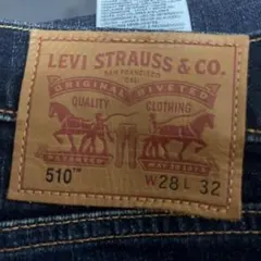 LEVI STRAUSS & CO. 510 W28L32 ストレートデニム