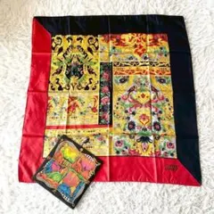 Gianni Versace 大判コットンストール 花柄 イタリア製 - メルカリ