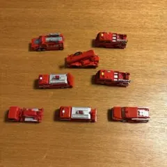 赤い消防車ミニカー8台セット
