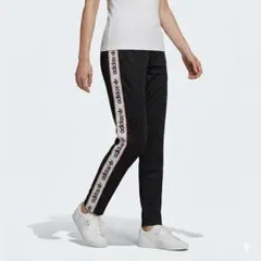 adidas【XS】トラックパンツ サイドロゴテープ y2k 裾ジップ ジャージ