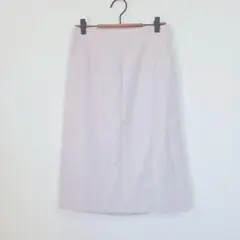 ナチュラルビューティーベーシック 薄いピンク タイトスカート M 膝下