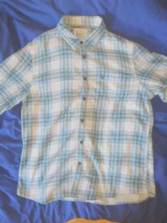 American Eagle Outfitters 長袖シャツ 青系チェック