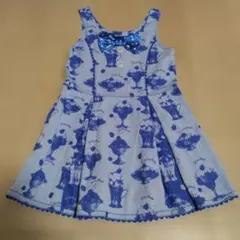 Shirley Temple 120㎝　青いスイーツワンピース