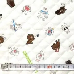 ラインフレンズ キルティング 廃番 希少 レア 106cm×71cm KOKKA