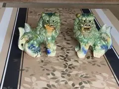 金城敏徳 作 呉須立シーサー（特大）1対 - メルカリ
