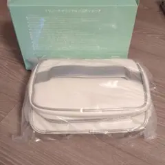 クリニーク ポーチ ホワイト 仕切り付き