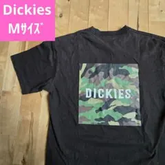 Dickies ディッキーズ バックプリント Tシャツ 迷彩ロゴ ブラック M