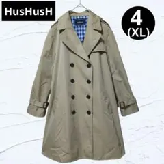 ❤未使用級❤​ハッシュアッシュ トレンチコート LL ギンガムチェック ベージュのサムネイル