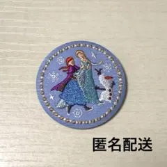 Disney Characters ディズニー　刺繍缶バッジ アナと雪の女王