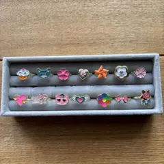 カラフルな子どもの指輪セット14点⑤