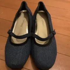 footsuki ヘリンボーン柄 ストラップパンプス 21.0cm