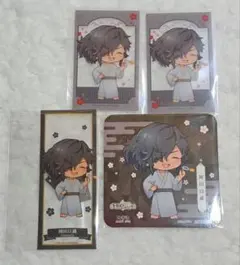 FGO×極楽湯コラボ 岡田以蔵 3点セット アクリルスタンド＆コースター