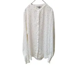 H＆M エイチアンドエム 【38】レディース シャツ 水玉 総柄 USED 古着