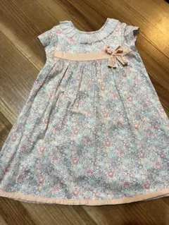 花柄リボン付きワンピース 95cm以下