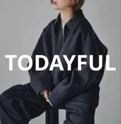 トゥデイフル TODAYFUL ウールジップブルゾン 36
