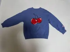 KIRSH キルシー スウェット トレーナー チェリーロゴ ネイビー　1