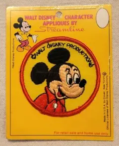 ［未使用］ミッキーマウスワッペン(B) 1980年代ヴィンテージ