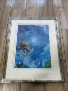 F10号】天野喜孝/手描き作品/表裏サイン有り/油彩/絵画/風景画/高級