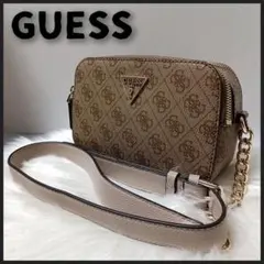 未使用級 GUESS ゲス ノエル クロスボディ カメラバッグ モノグラム
