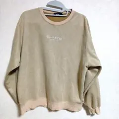 メンズ　AZUL　トレーナー　スエット　ベージュ　Lサイズ