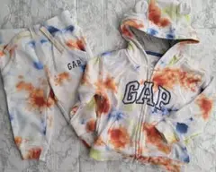 GAP くまみみ　セットアップ　タイダイ　スウェット　上下