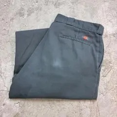 Dickies　ワークパンツ　874　W38 L29　グレー　無地　古着のサムネイル