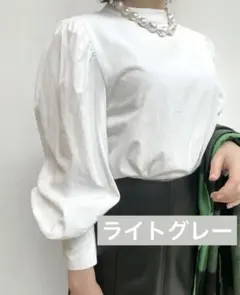 美品 ユナイテッドアローズ TOKYO 長袖ブラウス　ブラウス グレー