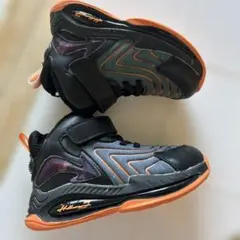 ハイカットスニーカー ブラック/オレンジ