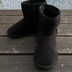 ブラックスエードブーツ19㎝