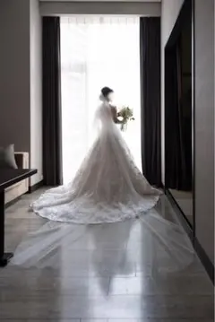 3m タカミブライダル ウェディングベール ☆mdmd様専用☆【タカミブライダル】 ロングベール ホワイト 3m