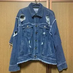 WEGO ダメージデニムジャケット
