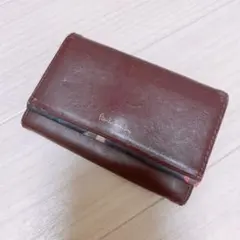 Paul Smith レザー名刺入れ ボルドー
