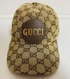 GUCCI ベースボールキャップ　ベージュ　 GG柄　サイズS 57㎝のサムネイル