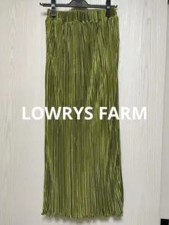 LOWRYS FARM＊サテンプリーツタイトスカート