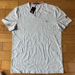 BURBERRY BLACK LABEL グレー Vネック Tシャツ