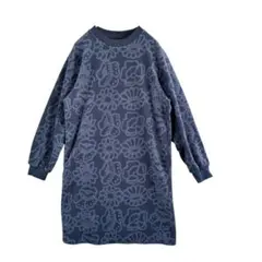 【UNIQLO×marimekko】フリースワンピース 花柄 長袖 160cmのサムネイル