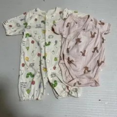 ロンパース 50-60cm 半袖　薄手　ユニクロ　西松屋　はらぺこあおむし