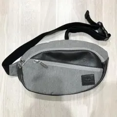 【美品】Hush Puppies メンズボディバッグ ショルダーバッグ グレー