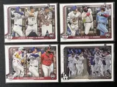大谷翔平 Topps NL Leaders ドジャース4枚セット