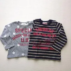 Daddy Oh Daddy 長袖Tシャツ 2枚セット 95サイズ 日本製