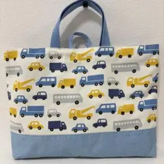 レッスンバッグ ハンドメイド ループ付き マチあり