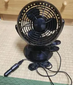 YUASA クリップ式扇風機 YFC-15J(BK)二段切替 静音 デスク用 - メルカリ